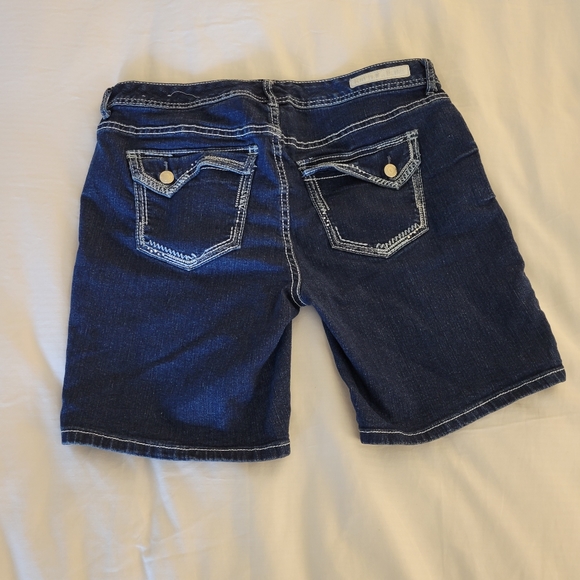 Rhythm in Blues Women's Stretch Blue Jean Shorts Denim Size 12 - Picture 7 of 9